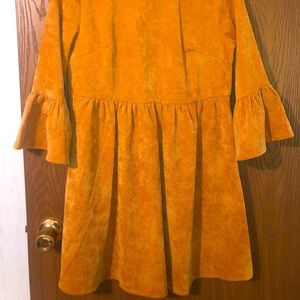 mustard yellow dress